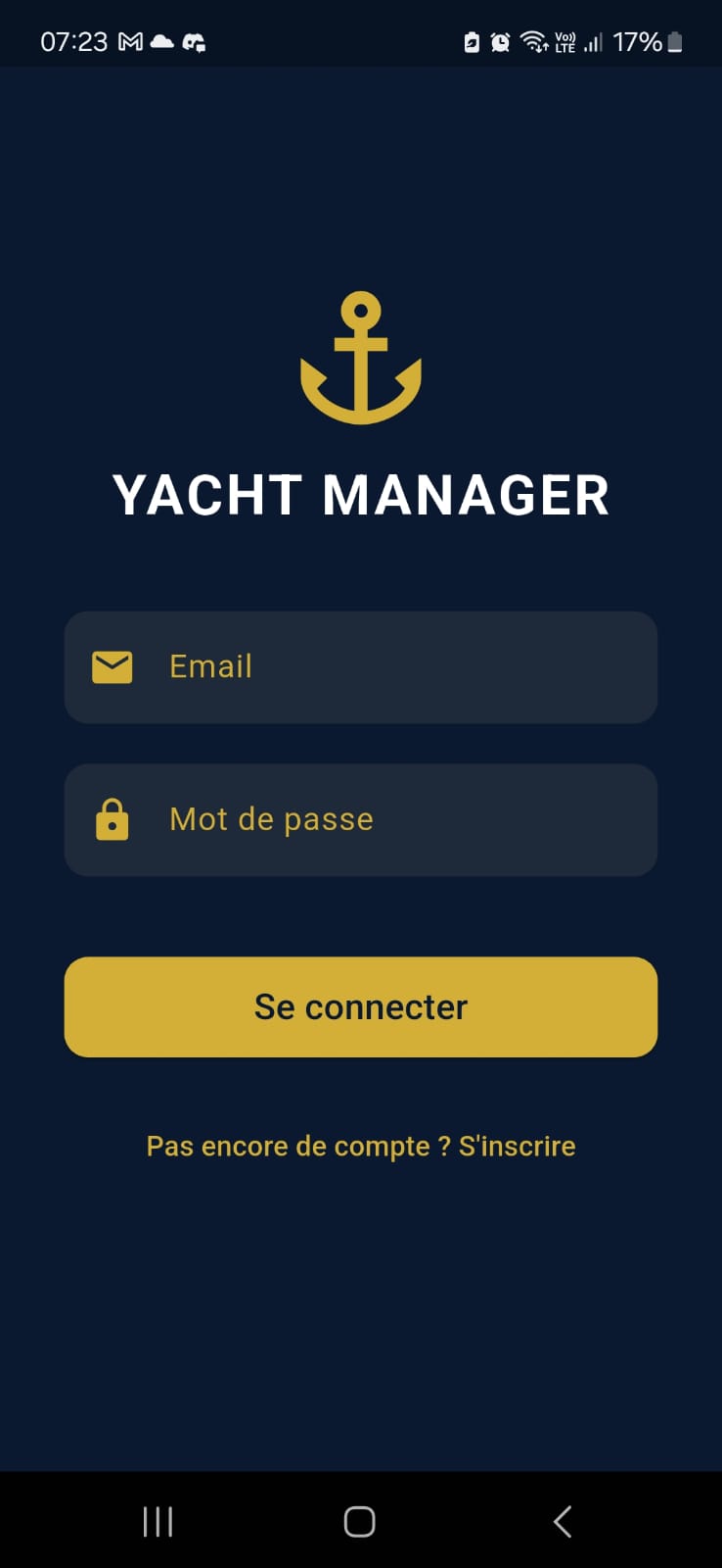 Application Yacht Manager